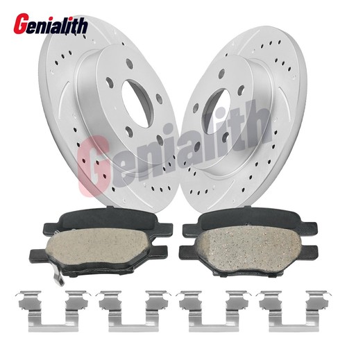 Rear Drilled Rotors + Ceramic Brake Pads for 200 2006 2007 20082010