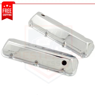 Mr. Gasket 9413 Chrome Valve Covers with Baffle for 1968-1997 Ford 429/460 - Image 1 of 4