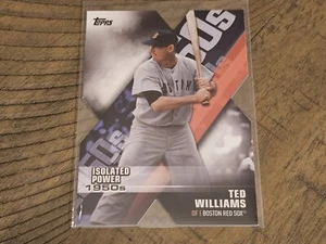 2020 Topps Ted Williams Isolated Power Insert Boston Red Sox Nmmt - Picture 1 of 3
