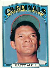 1972 Topps #395 Matty Alou St. Louis Cardinals