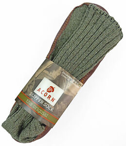 Acorn Original Slipper Wool Blend Suede Sole Slipper Sock Men's XXXL 13.5 - 15M