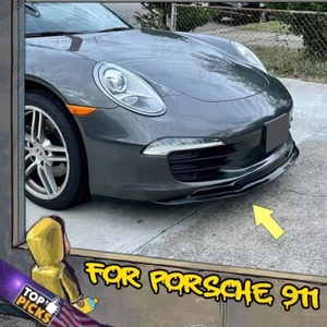 Fits 12-16 Porsche 911 991 S1 Style Splitter Front Bumper Lip Spoiler Body Kit - Picture 1 of 6