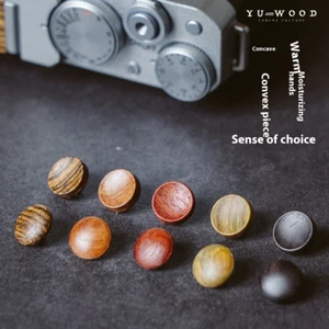 Shutter button Camera parts Solid wood for Leica M Fujifilm X100V XM5XT5 NikonZF - Picture 1 of 37
