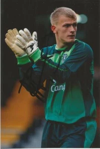 EVERTON: ADAM DAVIES SIGNED 6x4 ACTION PHOTO+COA - Picture 1 of 1