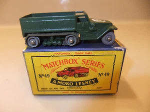Matchbox Regular Wheels & Track No. 49 Army Half Track MK. III - Picture 1 of 9