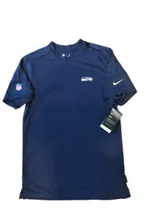 Nueva Con Etiquetas Camisa Pequeña Seattle Seahawks Nike Dri-Fit UPF UV 40+ OnField Línea Lateral - Imagen 1 de 3