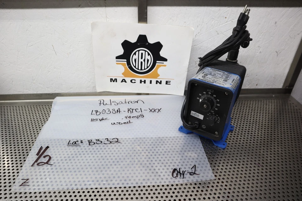 Pulsatron LB03SA-KTC1-XXX Electronic Metering Pump 115VAC .4A Used See All Pics - Image 1 of 4