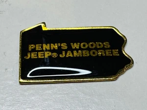 Jeep Jamboree Off-Road Rally Lapel Hat Pin Penn's Woods Pennsylvania PA Badge - Picture 1 of 2