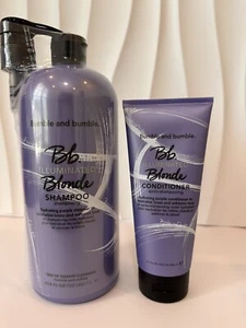 Bumble & Bumble Illuminated Blonde Shampoo 33.8oz / 1Liter and Conditioner 200ml - Picture 1 of 3