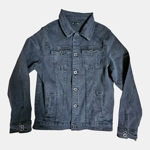Sean John Denim Trucker Jacket Button Front Long Sleeve Boys XL Black NWT - Picture 1 of 8