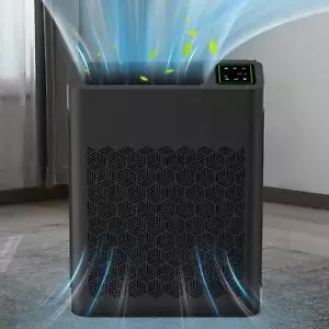 Good-Air Purifiers Black For Home Large Room Up To 1095 Ft² With PM 2.5 Display - Picture 1 of 6