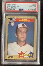 1987 Topps All-Star Cal Ripken Jr. PSA 8 NM-MT #609 Baltimore Orioles HOF