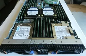 IBM HS23 7875 FT2 w 2 x E5-2670v2 (10 Core 2.5Ghz) 128 Gb/2x128Gb SSD/1 mez card - Picture 1 of 4