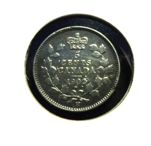 Canada 1902 LH 5 Cents * King Edward VII * π - Foto 1 di 2