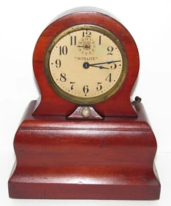 Antique F.W. Jansen "Nitelite" Mechanical Wind-up Clock with Electric Alarm - Picture 1 of 19