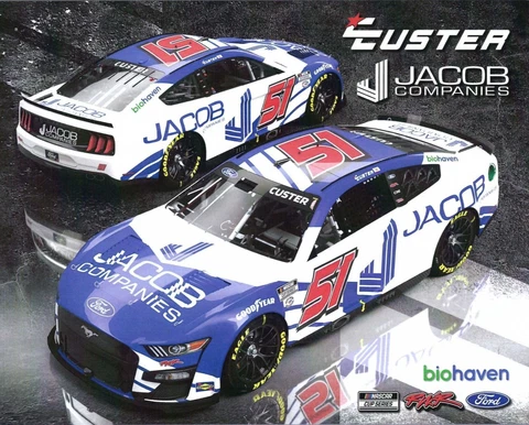 2023 COLE CUSTER “JACON COMPANIES" #51 NASCAR CUP SERIES POSTCARD Cover