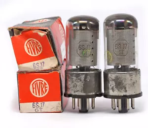 MATCHED PAIR 6SJ7GT FIVRE Tung-Sol NOS Tube Röhre Valve Valvola 진공관 真空管 电子管 - Picture 1 of 2