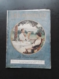 Revue les Annales - Noël 1923 - LE MARIAGE - n°2110 - Foto 1 di 2