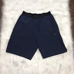 Adidas Men’s Shorts Size M Blue Elastic Waist Straps Zipper Pockets - Picture 1 of 10