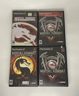 Mortal Kombat PS2 Games Lot Armageddon Deception Deadly Alliance - Tested - Image 1 of 4