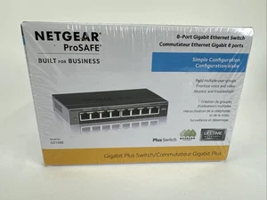 Netgear GS108E 8-Port Gigabit Ethernet Smart Managed Plus Switch GS108E-300NAS - Picture 1 of 2