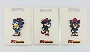 3x SONIC THE HEDGEHOG SHADOW ONLY PINOTAKU ENAMEL PIN SET IN HAND - Picture 1 of 1