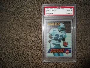 Fútbol americano Collector's Edge 1994 F/X Emmitt Smith #4 PSA 9, Cowboys, Salón de la fama - Imagen 1 de 2
