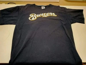 VTG 2005 Majestic Milwaukee Brewers T-shirt Size XL #6 Jeff Cirillo - Picture 1 of 5