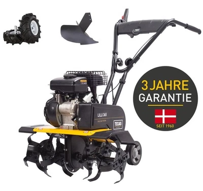 TEXAS Benzin Gartenfräse Motorhacke Bodenhacke Lilli 365TG Set mit Pflug *2.WAHL - Bild 1 von 4