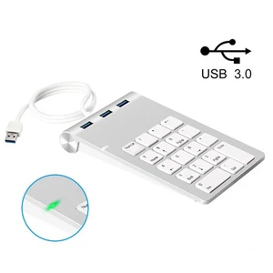 USB Wired Number Pad and Hub integrated into one Compact Workstation Tool - Picture 1 of 12