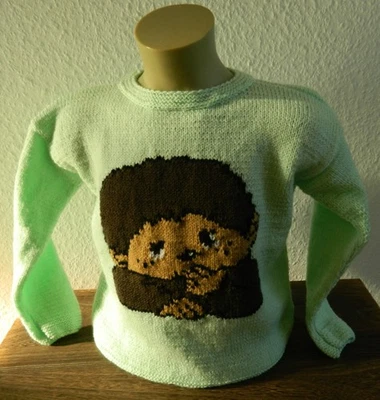 Pullover, Handarbeit: Kinderpullover ca. Gr. 122 / 128, Acryl - Bild 1 von 3