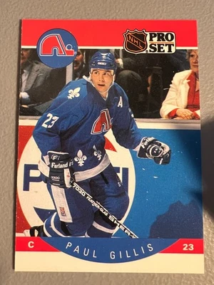 1990 Pro Set Hockey - Paul Gillis ( Nordiques ) No Bloody Nose #246 - Image 1 of 2