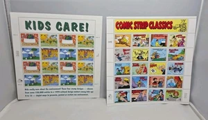 Comic Strip And Kids Care Postage Stamp Panels - Picture 1 of 2