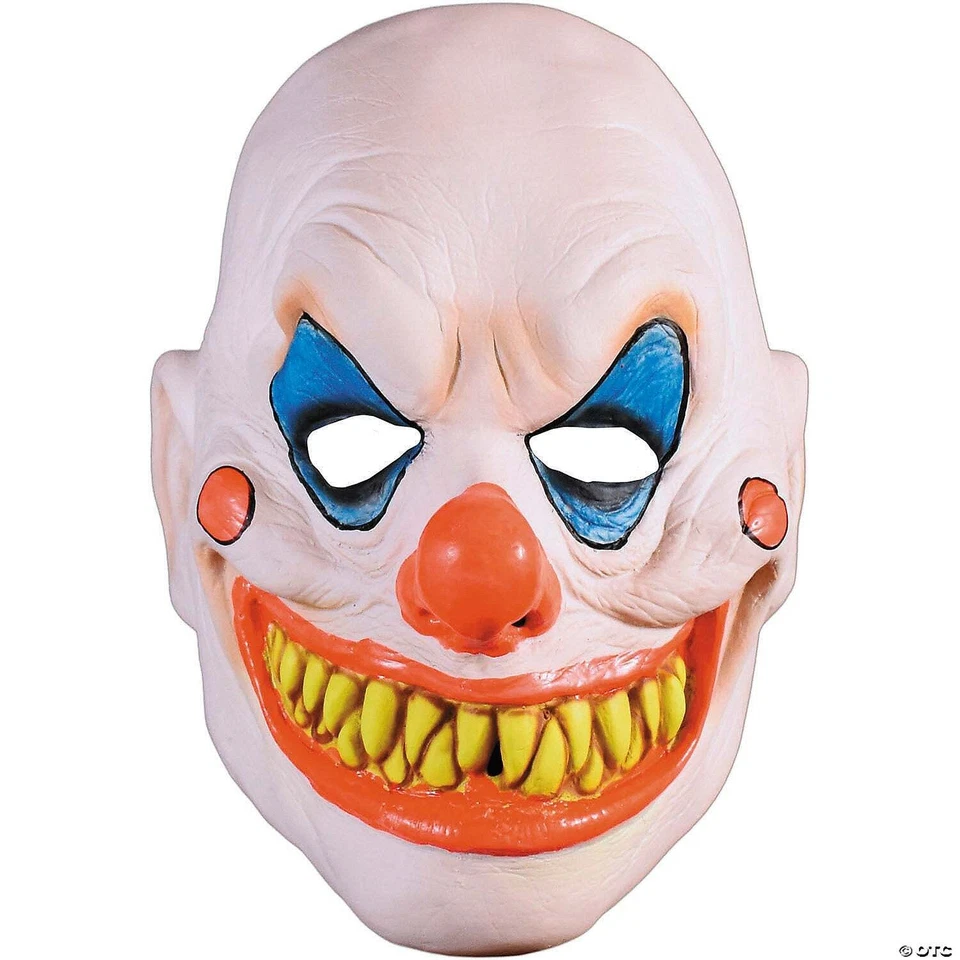Adults Don Post Studios Demented Clown Half Mask - One Size - Image 1 of 1