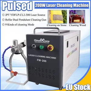 Macchina Pulizia Laser Portatile 200W JPT Impulsi per Pulire Pietra Legno Metallo 220V - Foto 1 di 15