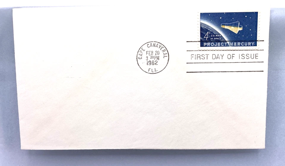 Space Cover: Project Mercury First Day of Issue Cover - Scott # 1193 - Image 1 of 1