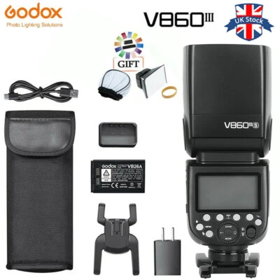 Godox V860III V860IIIS TTL HSS fotocamera agli ioni di litio flash luce Speedlite per Sony Regno Unito