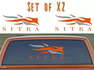2x Sitka Equipo de Caza Pistolas Cazador Ciervo Multicolor Vinilo Calcomanía Adhesiva - Imagen 1 de 3