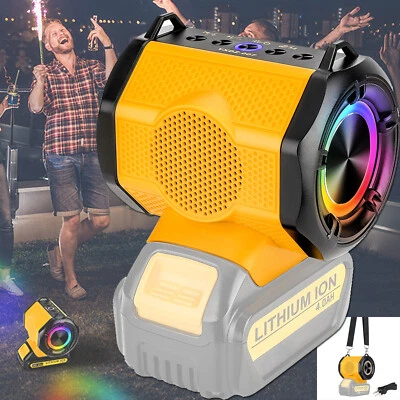 Altavoz Inalámbrico Portátil Bluetooth HIFI Estéreo Fuerte Exterior Fiesta Para DeWALT Foto 1 de 4