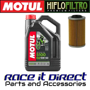 Öl- und Filterset HIFLO für Aprilia RSV 1000 R 2007-2009 Motul 5100 15W50 4L - Bild 1 von 4