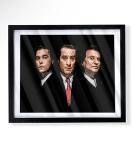 Gangster film Goodfellas art piece on black frame - Picture 1 of 3