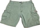 Vintage Polo Jeans Co Cargo Shorts Men 40 Green Military Ralph Lauren Y2K *read*