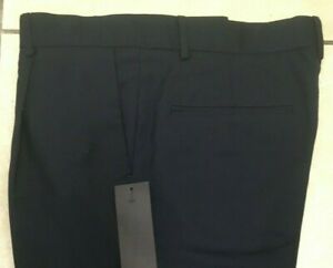 New Look Mens Pleated Straight Trousers Size 32" Leg 32" BNWT RRP £27.98 Navy