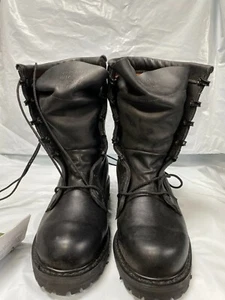 Combat Army Cold Weather Boots Men's Size 3 R Black Military Vibram Sole K37 - Picture 1 of 5