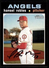 2020 Topps Heritage Base #375 Hansel Robles - Los Angeles Angels