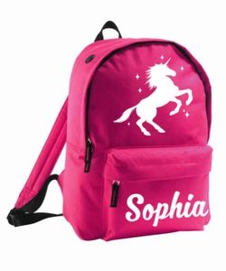 Mochila Mochila Personalizada Bolso Unicornio Niños Añadir Nombre Regreso al Cole - Imagen 1 de 12