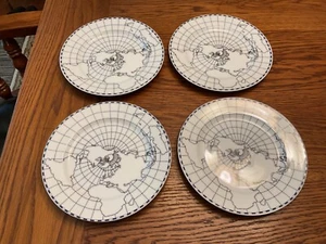 Sasaki "World View" by Erica Freidman 7 3/4" Salad Plates (set of 4) - Picture 1 of 8