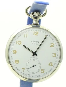 RARE VINTAGE LANCO Mechanical Swiss POCKET WATCH Unitas 6497 - NEW OLD STOCK NOS - Picture 1 of 8