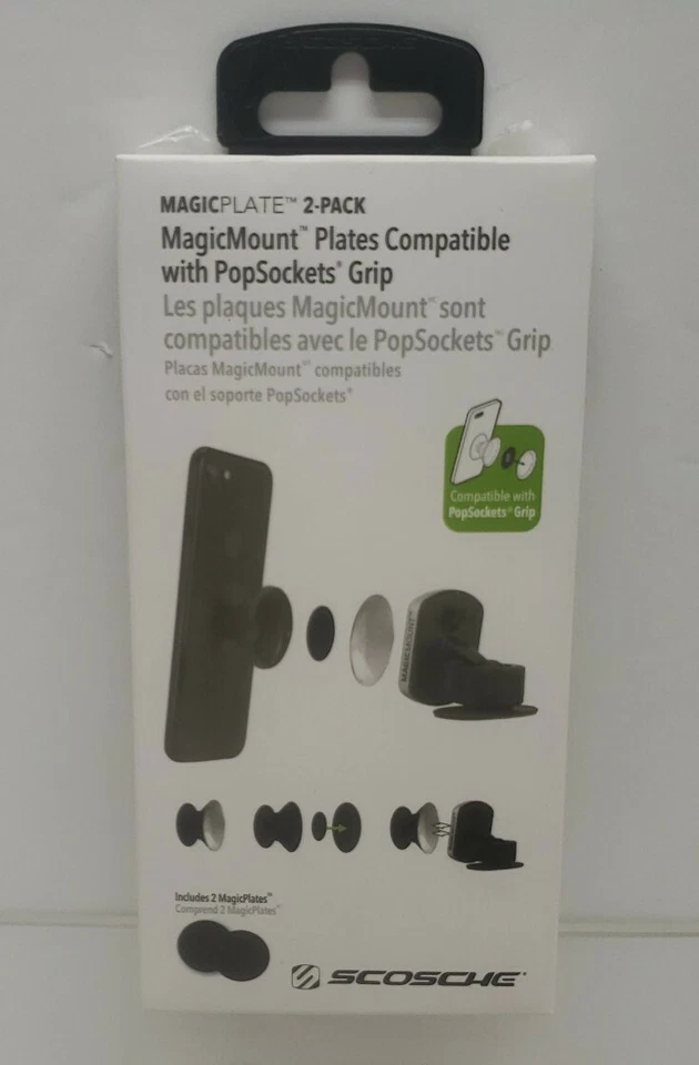 SCOSCHE MagicPlate Metal Plates for Any MagicMount/MagicMount Pro Mount - Black - Image 1 of 1