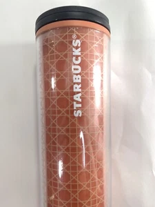 Starbucks 16oz Peach Pink Coffee Tumbler with Lid - Picture 1 of 7